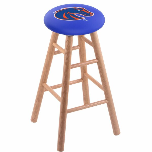 Holland Bar Stool Co Oak Counter Stool, Natural Finish, Boise State Seat RC24OSNat